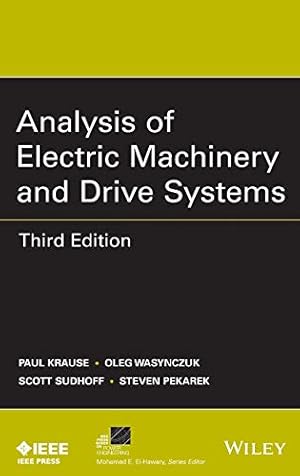 Immagine del venditore per Analysis of Electric Machinery and Drive Systems venduto da Pieuler Store