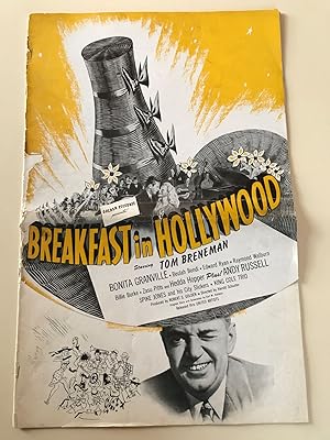 Bild des Verkufers fr Breakfast in HollyWood Pressbook1946 Tom Breneman, Bonita Granville zum Verkauf von AcornBooksNH
