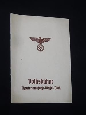 Imagen del vendedor de Programmheft Volksbhne Berlin Theater am Horst-Wessel-Platz 1939/40. DER PFARRER VON KIRCHFELD von Anzengruber. Spielleitung: Hermann Albert Schroeder, Bhnenmusik: Kurt Heuser, dekorativ-techn. Einr.: Hans Sachs. Mit Emil He, Hugo Gau-Hamm, Ernst W. Borchert, Vera Comployer, Josef Renner, Else Knott, Adolf Ziegler, Friedrich Honna, Nancy Rothee a la venta por Fast alles Theater! Antiquariat fr die darstellenden Knste