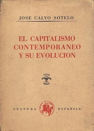 Immagine del venditore per EL CAPITALISMO CONTEMPORNEO Y SU EVOLUCIN. venduto da Librera Torren de Rueda