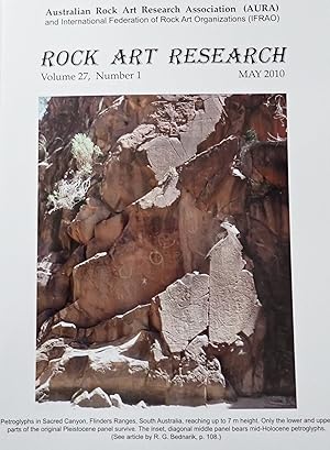 Imagen del vendedor de Rock Art Research (Volume 27, Number 1, May 2010) a la venta por Weekly Reader