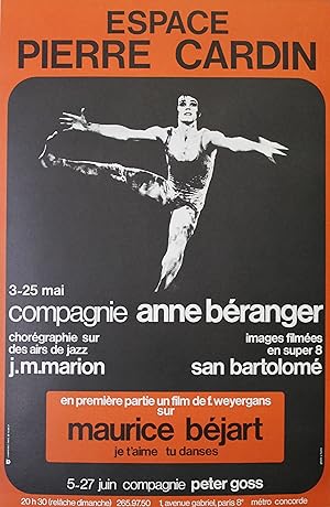 "Maurice BÉJART (ESPACE PIERRE CARDIN 1973)" COMPAGNIE ANNE BÉRANGER et présentation du film réal...