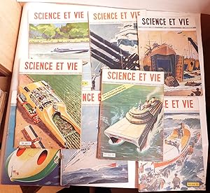 Image du vendeur pour Lot de 8 Science et Vie avec couverture bateaux mis en vente par Librairie KOEGUI