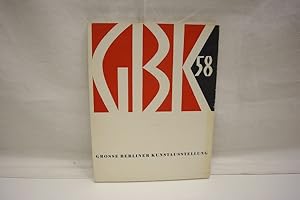 Grosse Berliner Kunstausstellung 1958 25. April bis 26. Mai in den Ausstellungshallen am Funkturm