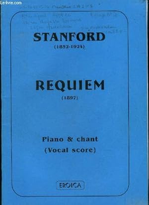 Bild des Verkufers fr Requiem for chorus and orchestra , op 63. Piano & chant zum Verkauf von Le-Livre