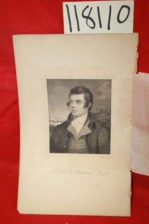 Imagen del vendedor de Portrait of Robert Burns with Facsimile Signature a la venta por Princeton Antiques Bookshop