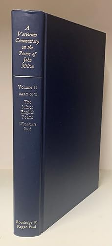 Imagen del vendedor de A Variorum Commentary on The Poems of John Milton. Volume Two [II], The Minor English Poems, Part One. a la venta por James Hawkes