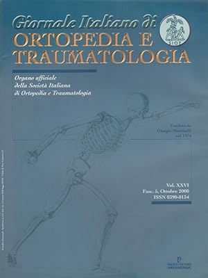 Bild des Verkufers fr Giornale Italiano di Ortopedia e Traumatologia Volume XXVI - Fascicolo 5 - Ottobre 2000 zum Verkauf von Versandantiquariat Nussbaum