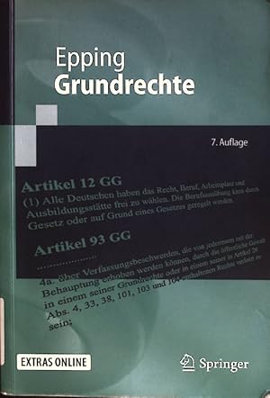 Seller image for Grundrechte. Springer-Lehrbuch for sale by books4less (Versandantiquariat Petra Gros GmbH & Co. KG)