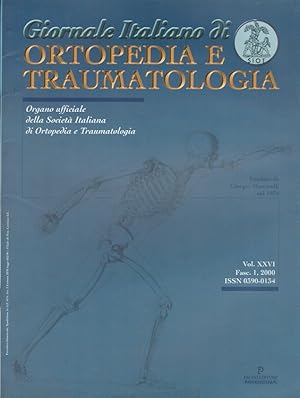 Bild des Verkufers fr Giornale Italiano di Ortopedia e Traumatologia Volume XXVI - Fascicolo 1 - 2000 zum Verkauf von Versandantiquariat Nussbaum