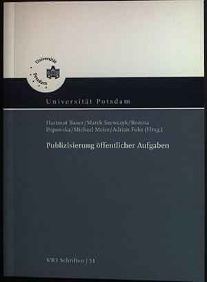 Seller image for Publizisierung ffentlicher Aufgaben. KWI-Schriften ; 11 for sale by books4less (Versandantiquariat Petra Gros GmbH & Co. KG)