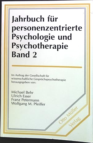 Immagine del venditore per Jahrbuch fr personenzentrierte Psychologie u. Psychotherapie. Band 2 venduto da books4less (Versandantiquariat Petra Gros GmbH & Co. KG)