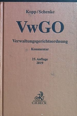 Imagen del vendedor de Verwaltungsgerichtsordnung : Kommentar. a la venta por books4less (Versandantiquariat Petra Gros GmbH & Co. KG)