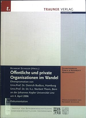Imagen del vendedor de ffentliche und private Organisationen im Wandel. a la venta por books4less (Versandantiquariat Petra Gros GmbH & Co. KG)