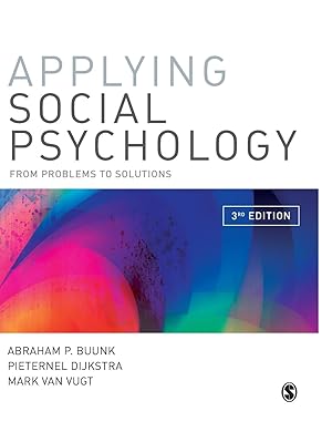 Bild des Verkufers fr Applying Social Psychology: From Problems to Solutions zum Verkauf von moluna