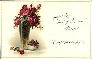 Bild des Verkufers fr Ansichtskarte / Postkarte Rosen in der Blumenvase - Meissner und Buch 2289 zum Verkauf von akpool GmbH