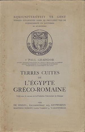 Seller image for Terres cuites de l'Egypte grco-romaine for sale by Librairie Archaion