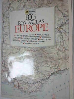 Immagine del venditore per Big Road Atlas Europe 1988 venduto da WeBuyBooks