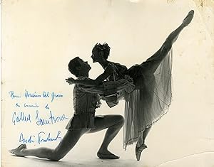 "Galina SAMSOVA et André PROKOVSKY" Photo originale dédicacée à Mr DEL GROSSO (Roy ROUND 1968)