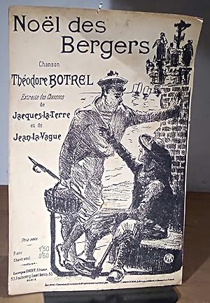 Bild des Verkufers fr NOEL DES BERGERS - CHANSON EXTRAITE DES CHANSONS DE JACQUES LA TERRE ET DE JEAN LA VAGUE zum Verkauf von Livres 113