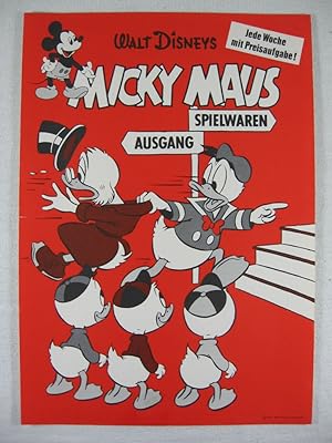 Micky Maus Ankündigungsplakat für Heft 50, 1961.
