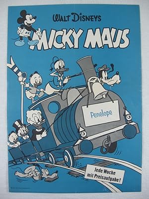 Micky Maus Ankündigungsplakat für Heft 24, 1962.