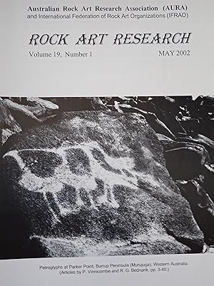 Imagen del vendedor de Rock art Research (Volume 19, Number 1, May 2002) a la venta por Weekly Reader