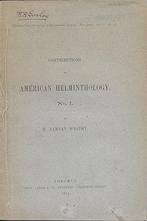 Contributions to American Helminthology, No. 1