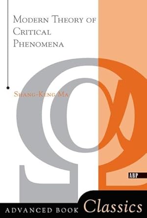 Immagine del venditore per Modern Theory of Critical Phenomena venduto da GreatBookPricesUK