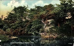 Bild des Verkufers fr Ansichtskarte / Postkarte Llandrindod Wells Wales, Lovers' Leap, Fluss, Felsen zum Verkauf von akpool GmbH