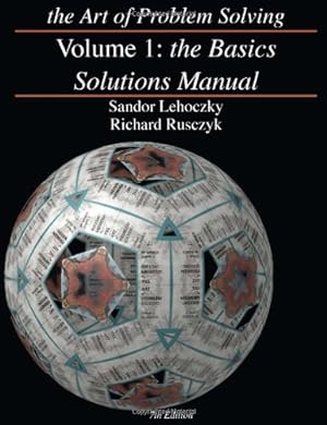 Seller image for The Art of Problem Solving, Volume 1: The Basics Solutions Manual for sale by Pieuler Store