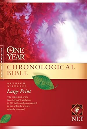 Bild des Verkufers fr The One Year Chronological Bible NLT, Premium Slimline Large Print (Softcover) zum Verkauf von Pieuler Store