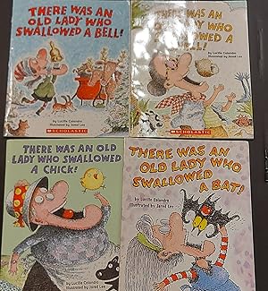Seller image for There Was An Old Lady Who Swallowed.4 Books Lot for sale by Mister-Seekers Bookstore