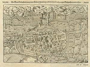 Antique Print-Isenbourg castle in Rouffach-France-Munster-Anonymous-Deutsch-1592