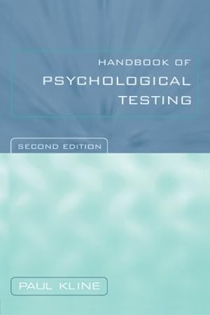 Immagine del venditore per Handbook of Psychological Testing venduto da Pieuler Store