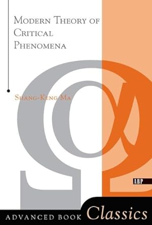 Immagine del venditore per Modern Theory of Critical Phenomena venduto da GreatBookPrices