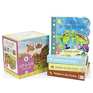 Seller image for Animal Babies Lift-a-Flap Boxed Set 4-Pack: Babies on the Farm, Babies in the Forest, Babies in the Snow, Babies in the Wild (Chunky Lift a Flap) for sale by Pieuler Store