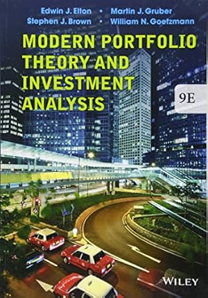 Seller image for Modern Portfolio Theory and Investment Analysis for sale by Pieuler Store