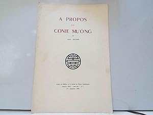Seller image for A propos d'un conte Muong tome XXIV n1 for sale by JLG_livres anciens et modernes