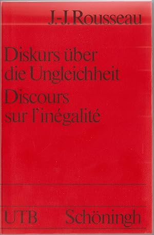 - Diskurs über die Ungleichheit. Discours sur l'inegalite.