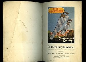 Seller image for Concerning Handsaws | Some Hints on their Care and Maintenance (Series Code E. 56/1) for sale by Little Stour Books PBFA Member