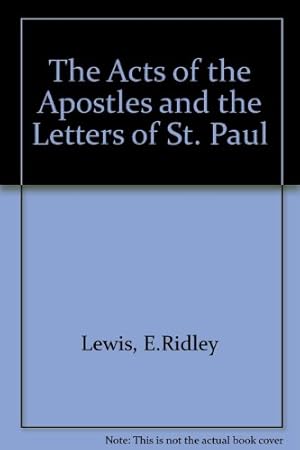 Seller image for The Acts of the Apostles and the Letters of St. Paul for sale by WeBuyBooks