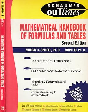 Bild des Verkufers fr Mathematical handbook of formulas and tables zum Verkauf von Biblioteca di Babele