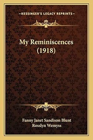 Seller image for My Reminiscences (1918) for sale by WeBuyBooks