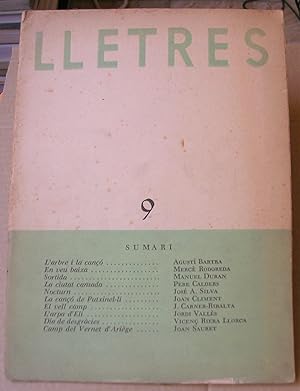 LLETRES. Revista Literaria Catalana. Núm. 9. Febrer 1947