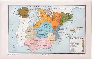 LAMINA V07168: Mapa regional de España
