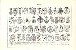 Imagen del vendedor de LAMINA V07210: Emblemas de los Cuerpos del Ejercito de Espaa I a la venta por EL BOLETIN