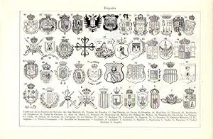 Imagen del vendedor de LAMINA V07211: Emblemas de los Cuerpos del Ejercito de Espaa II a la venta por EL BOLETIN
