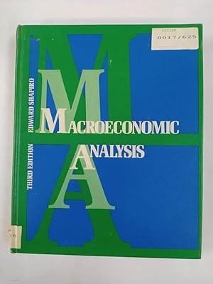 Seller image for Macroeconomic Analysis. for sale by TraperaDeKlaus