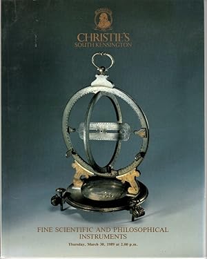 Christie's South Kensington: Fine Scientific and Philosophical Instruments, March 30, 1989